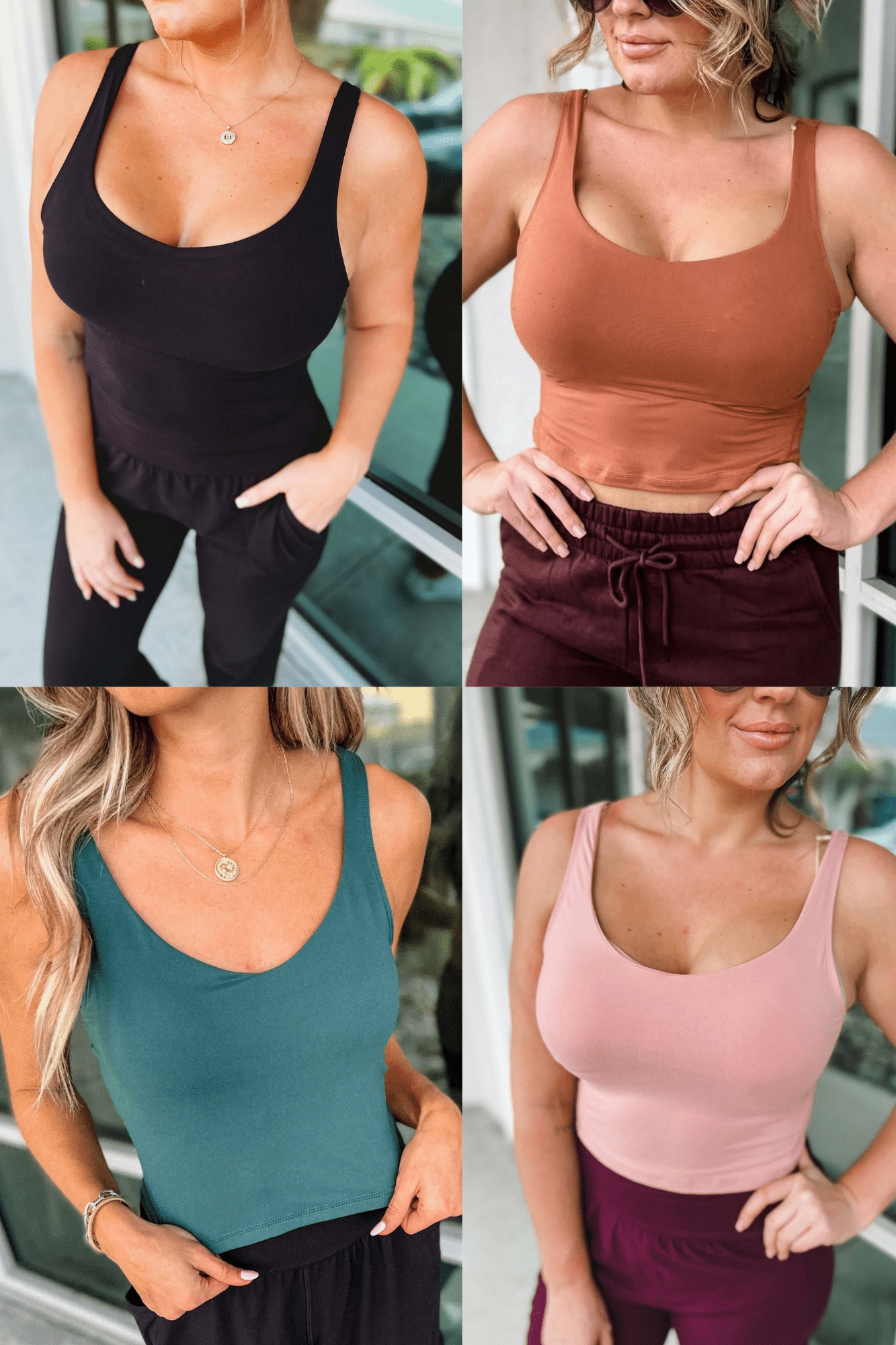 Premium Horizon Yoga Cropped Tank - 9 Vibrant Colors