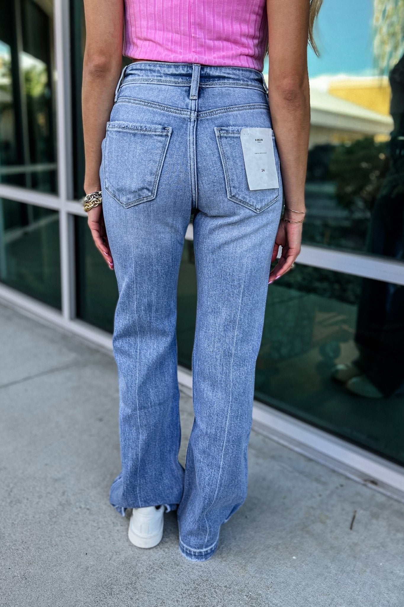 Premium KANCAN Roxy Ultra High Rise Button Fly Flare Jeans - Upgrade Your Style