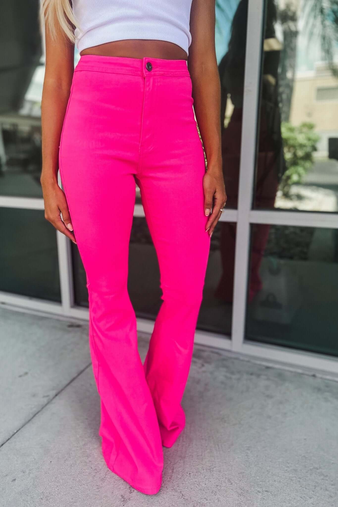 Premium Olive Disco Nights Stretchy Flares - Size XL