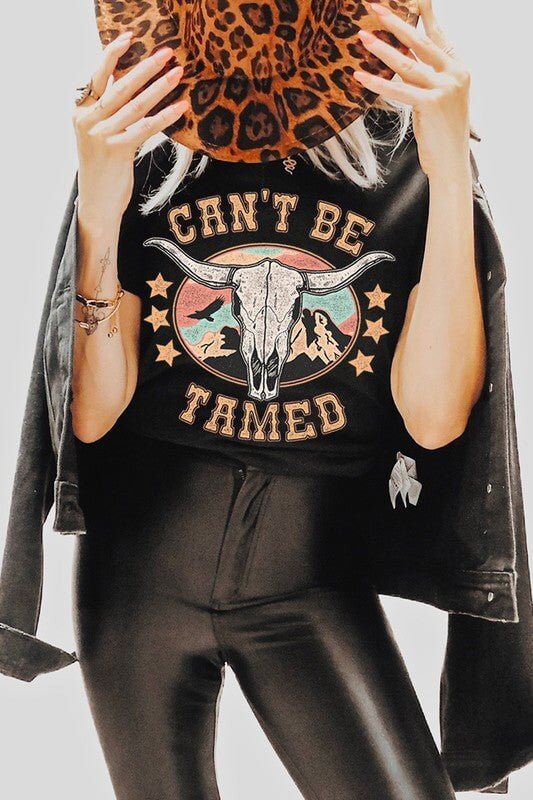 Ultimate Can't Be Tamed Graphic Tee - 3 Stylish Colors!