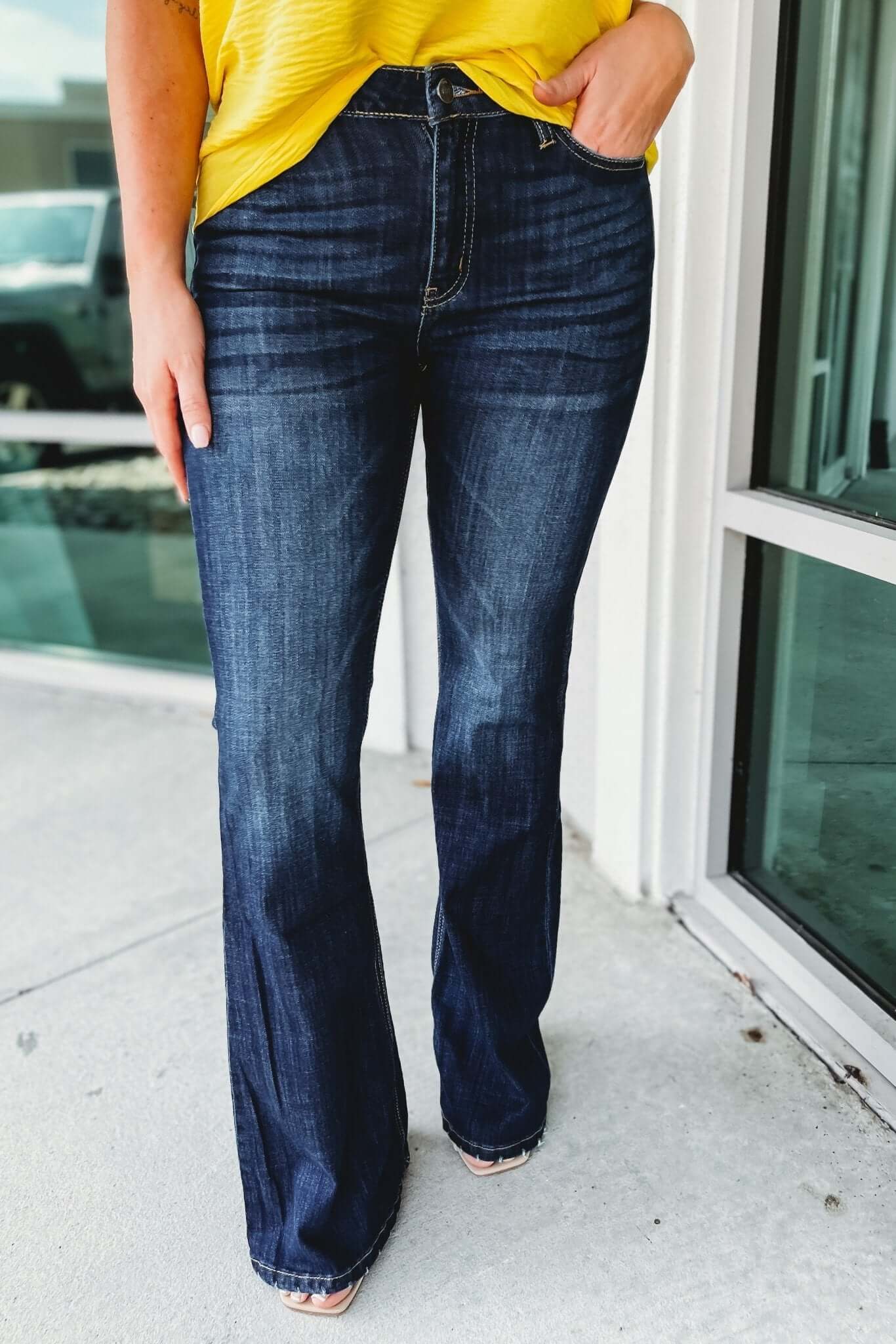 Upgrade Your Style - KANCAN Tiffany Mid Rise Flare Jeans (Today Only: $19.99)