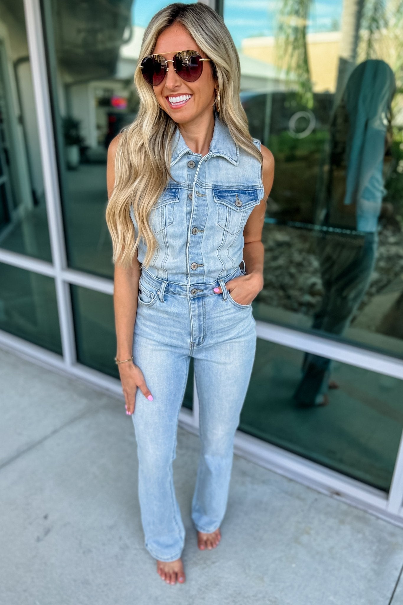 Premium KANCAN Rodeo Luxe Denim Jumpsuit - Ultimate Western Style