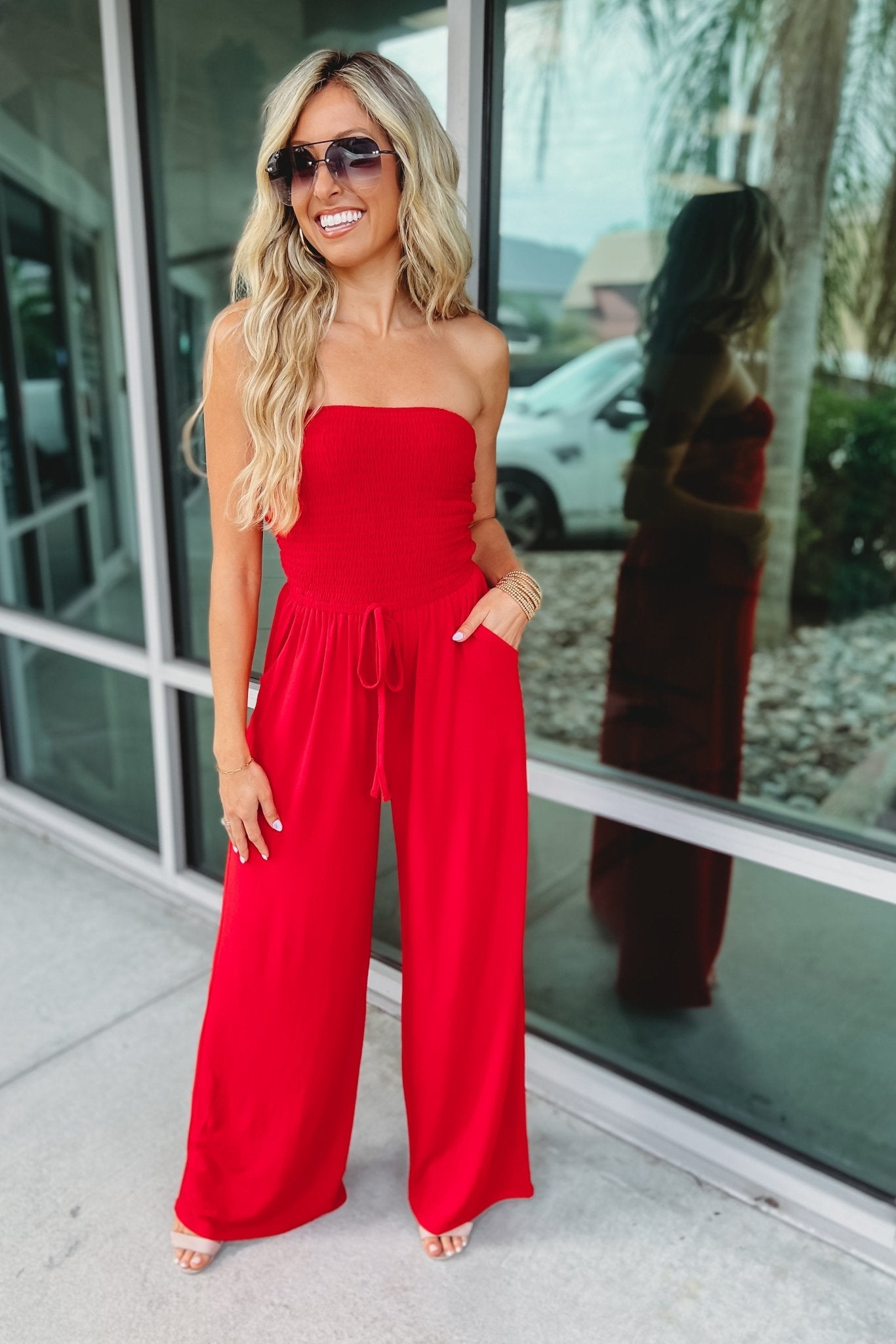 Premium Smocked Jumpsuit - Effortless Style in Multiple Colors