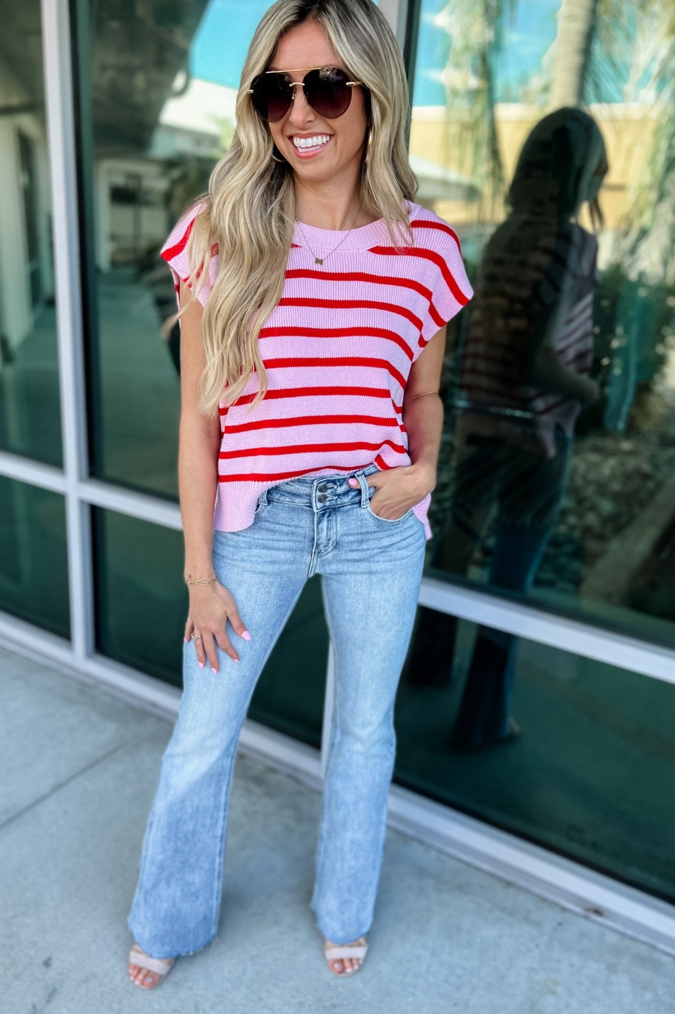 Premium Striped Harmony Knit Top - Upgrade Your Style