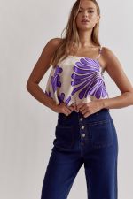 Vacation Vibes Satin Cropped Cami - Size M & L