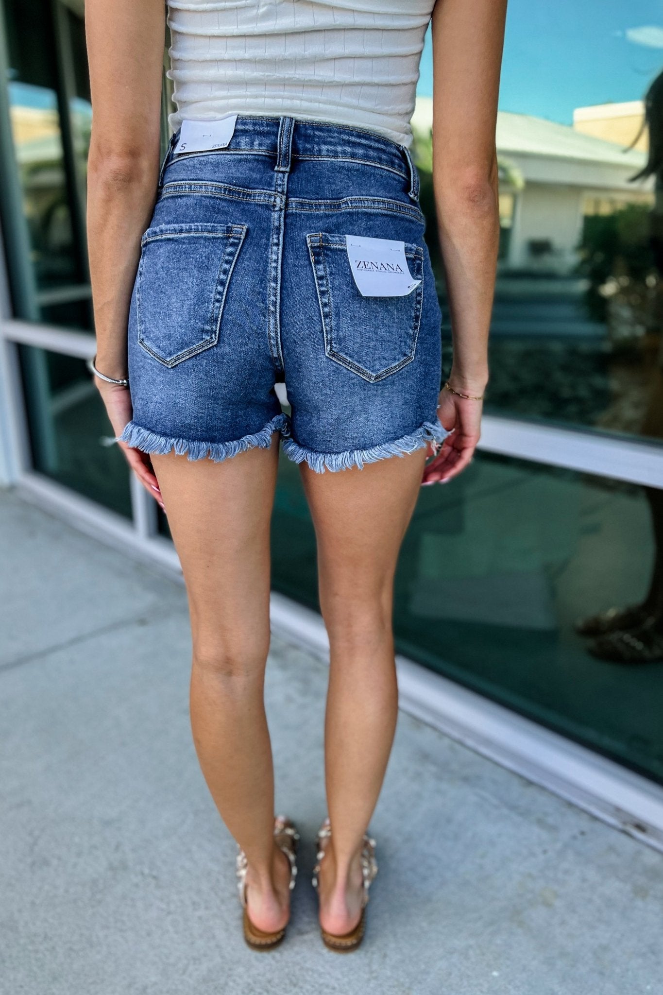 Premium Delilah Distressed Denim Shorts - Ultimate Summer Style