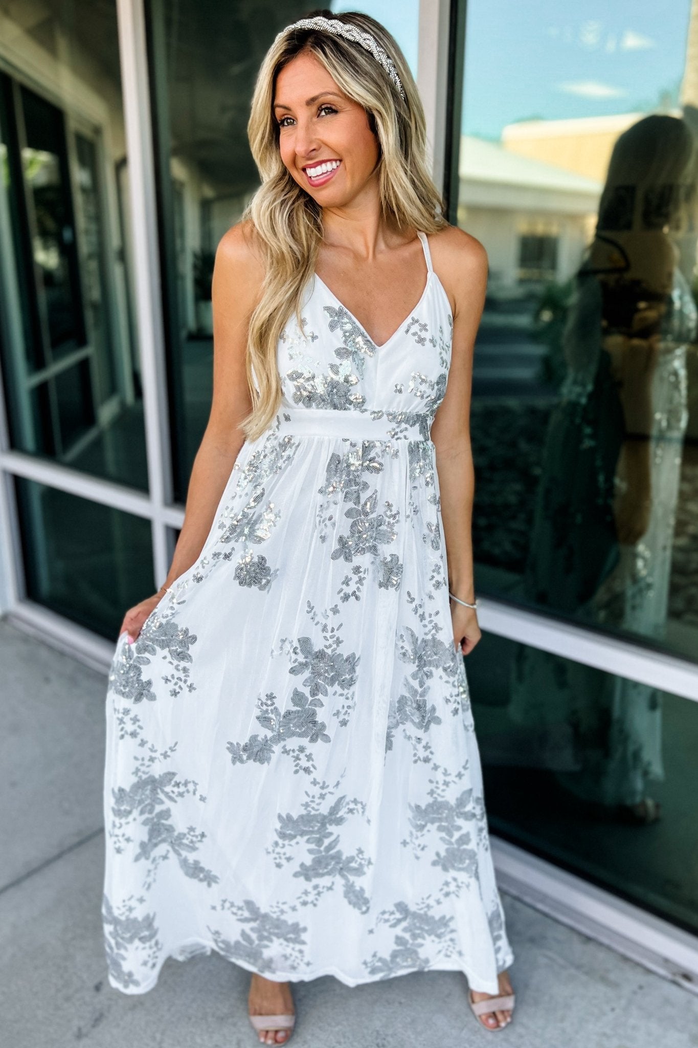 Premium Sequin Maxi Dress - 4 Elegant Colors
