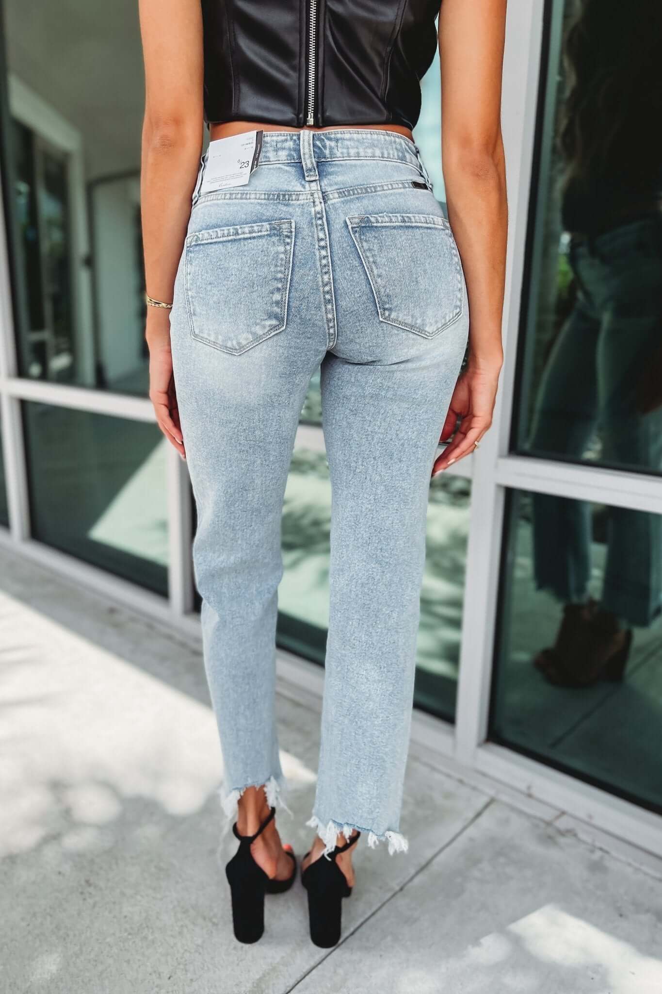 KANCAN Selena Premium Acid Wash Straight Jeans