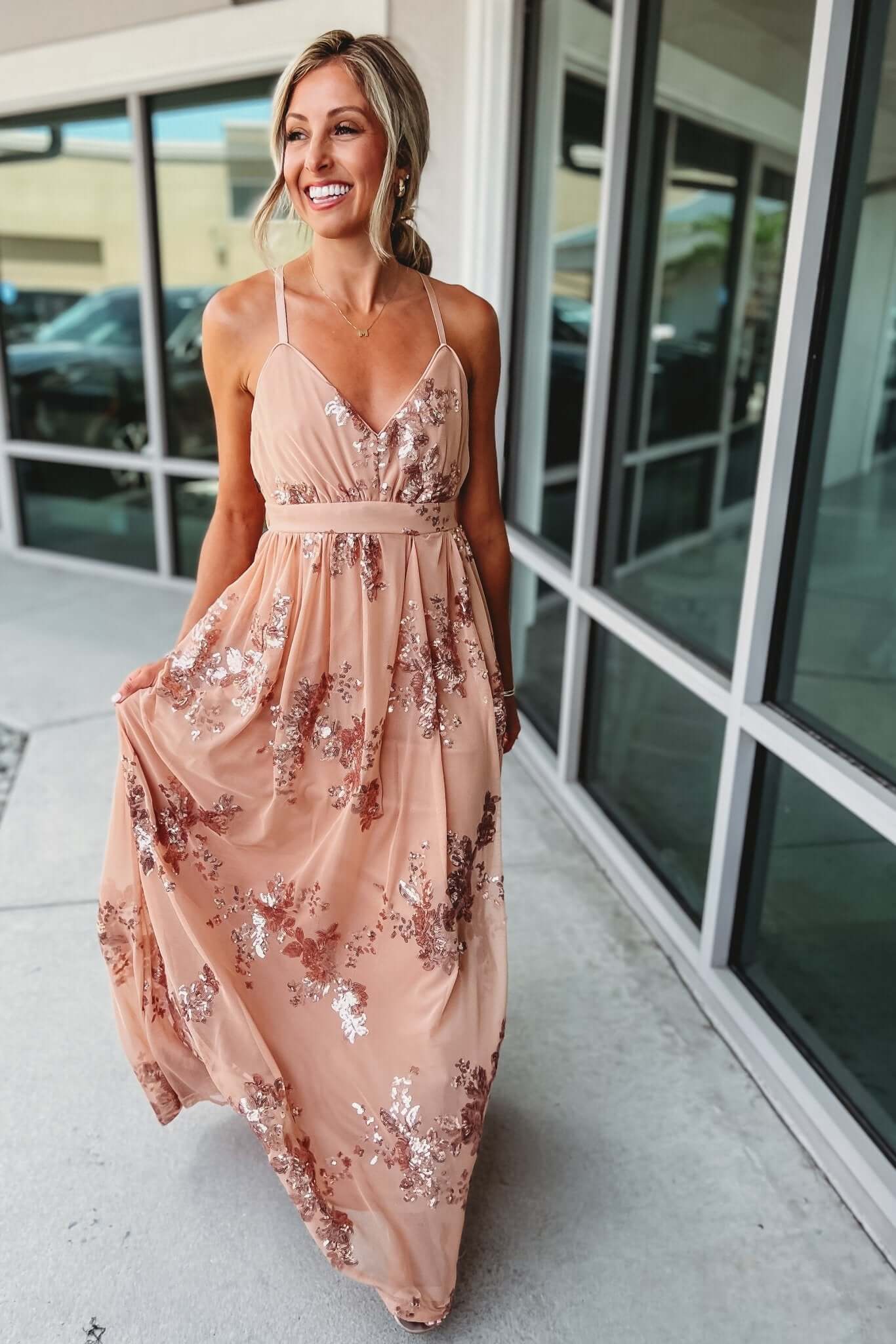 Premium Sequin Maxi Dress - 4 Elegant Colors