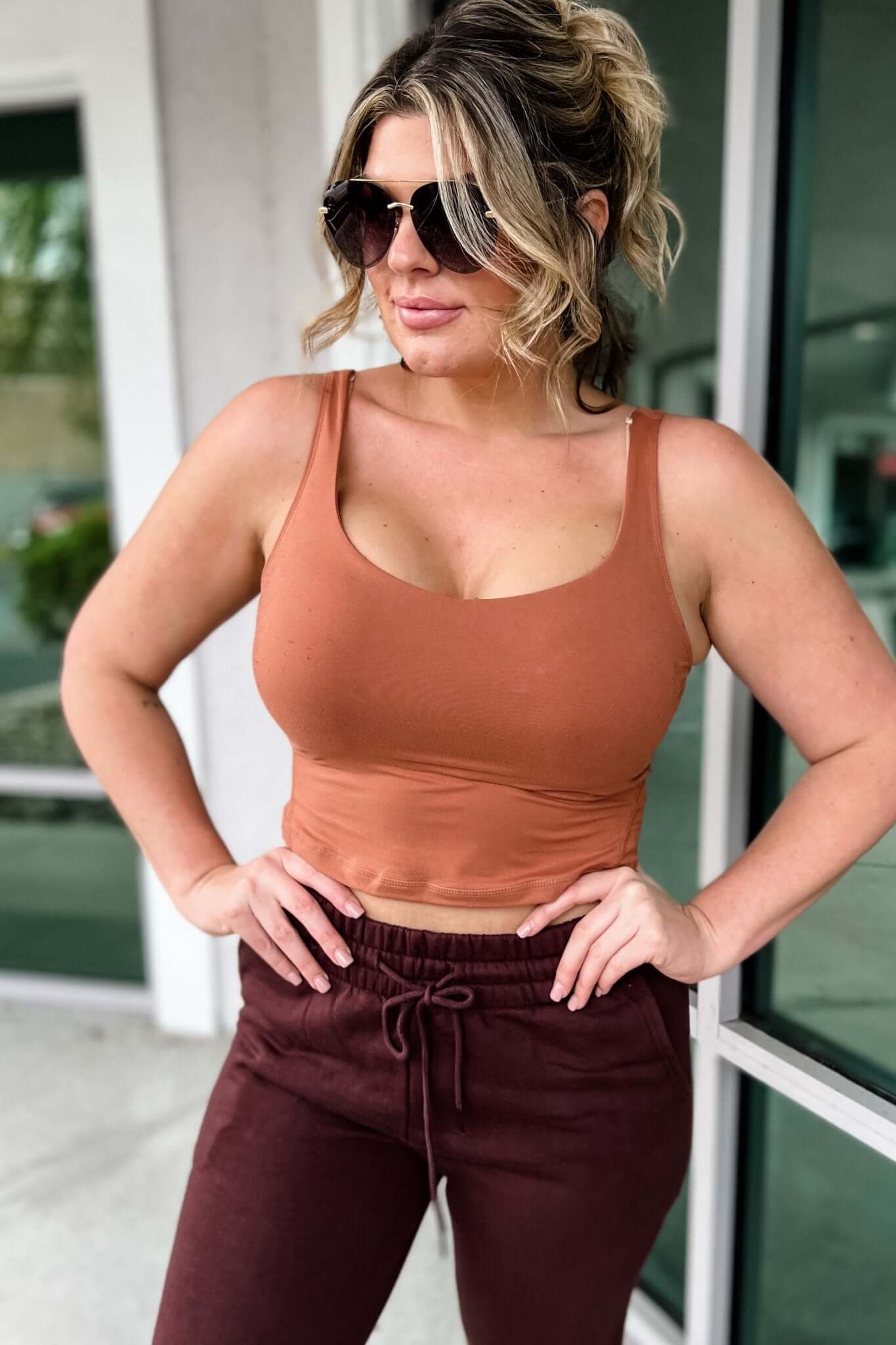 Premium Horizon Yoga Cropped Tank - 9 Vibrant Colors