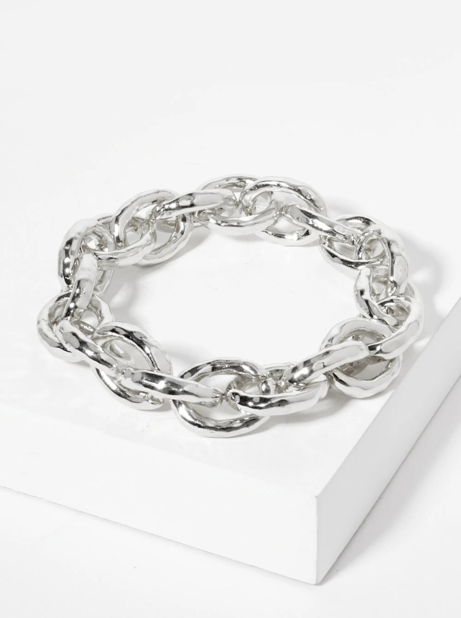 Premium Chunky Link Stretch Bracelet - Bold & Modern Statement Piece