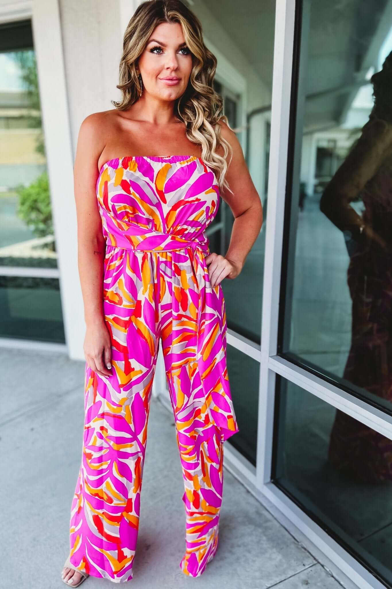 Ultimate Match My Vibes Strapless Jumpsuit