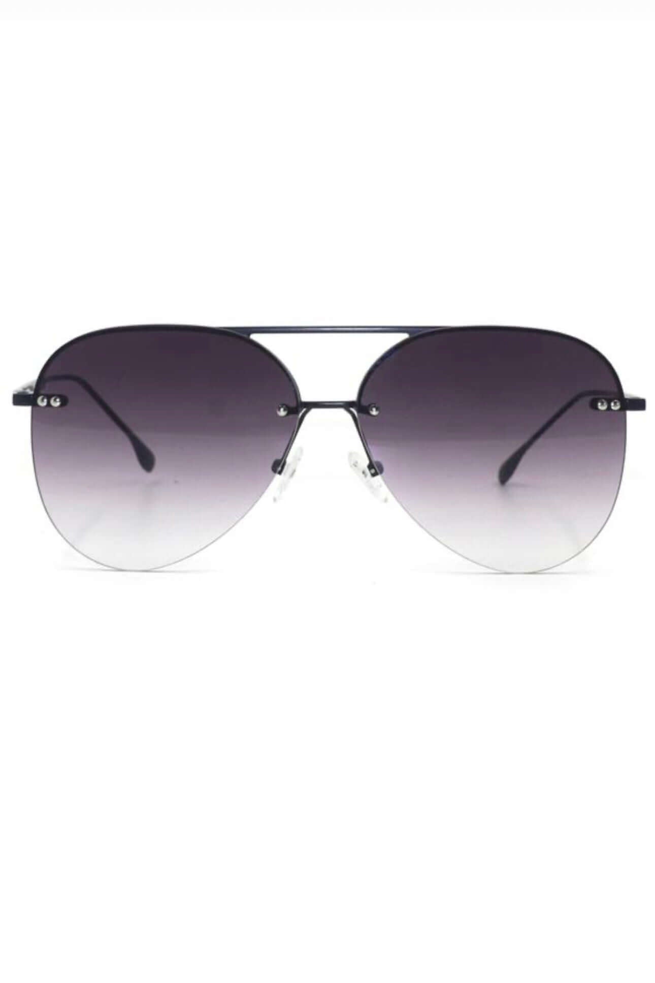 TOPFOXX Megan 2 FADED BLACK - Premium Polarized Aviator Sunglasses