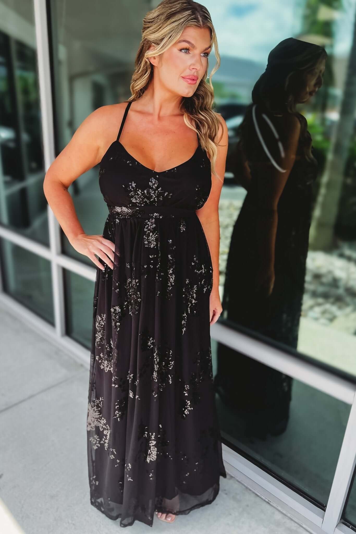 Premium Sequin Maxi Dress - 4 Elegant Colors