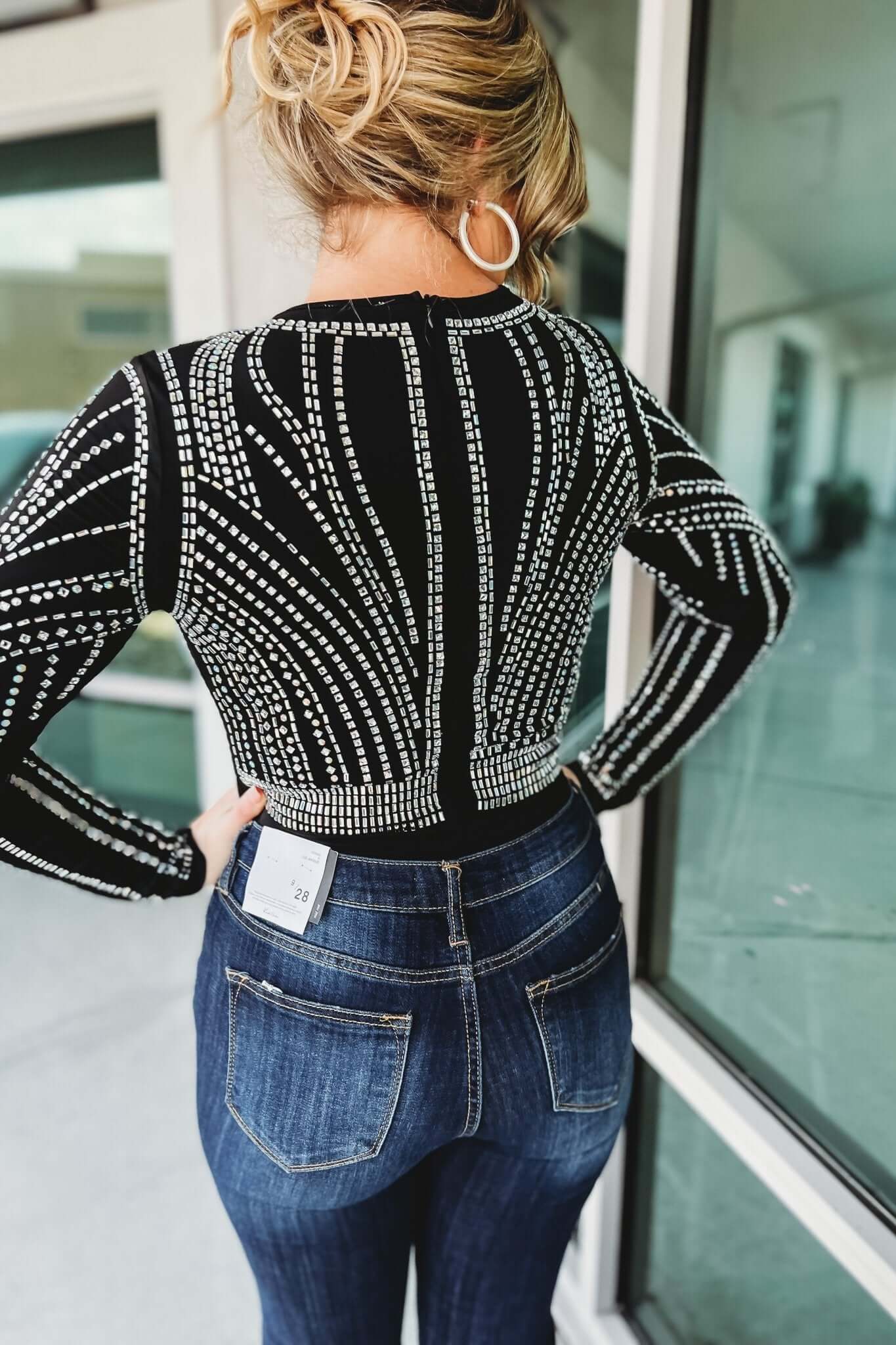 Premium Jewel Black Bodysuit - The Ultimate Fit