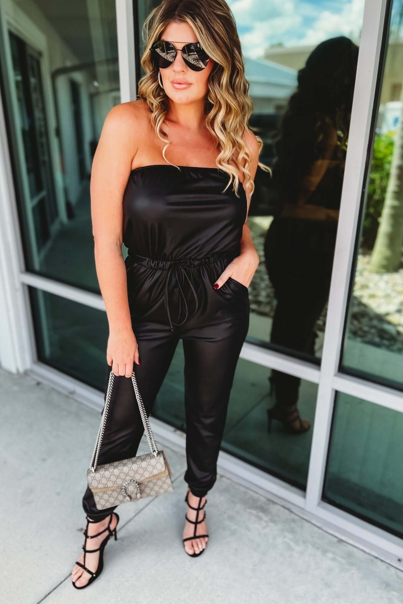 Ultimate Edge Faux Leather Jumpsuit - Premium Style & Comfort