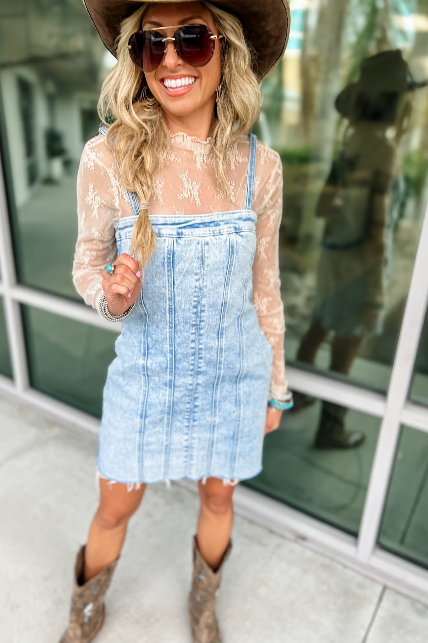 Ultimate Daisy Denim Mini Dress - Casual Chic Style