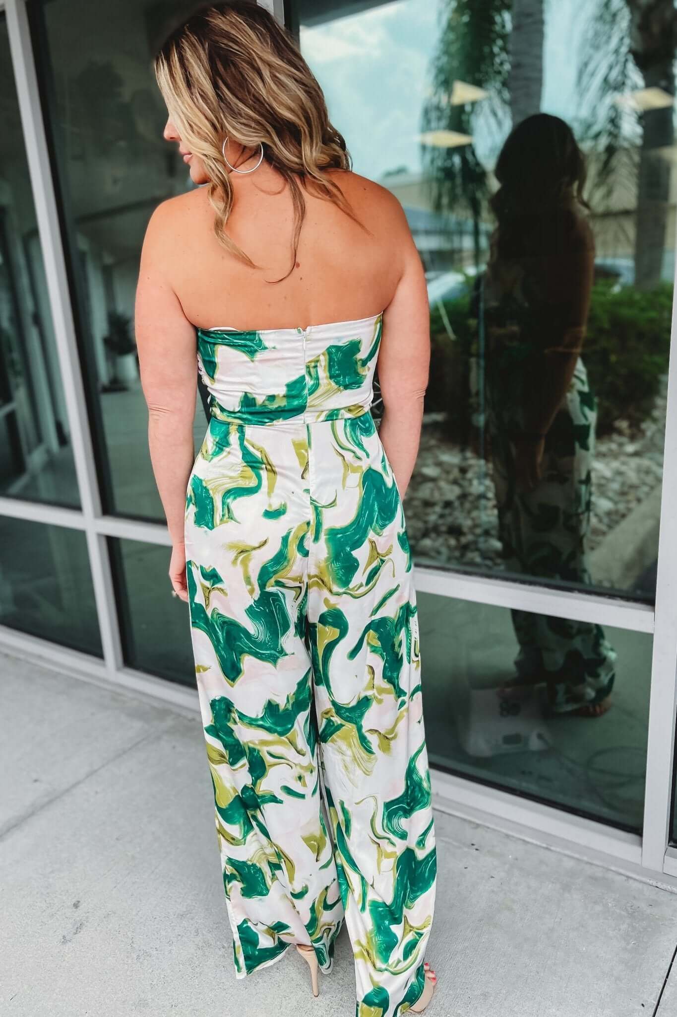 Premium Chasing Hearts Tie-Front Jumpsuit - Ultimate Style Upgrade
