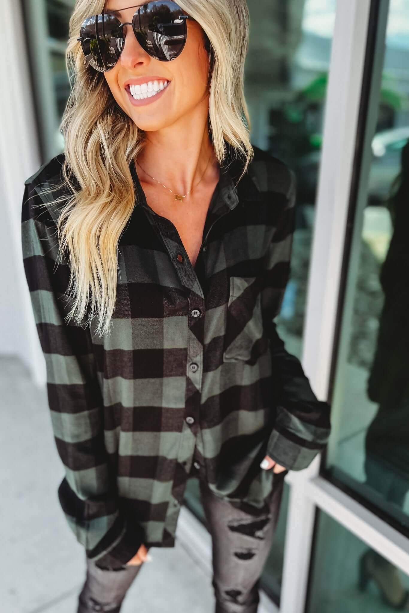 Premium Plaid Top - Ultimate Style in 4 Vibrant Colors