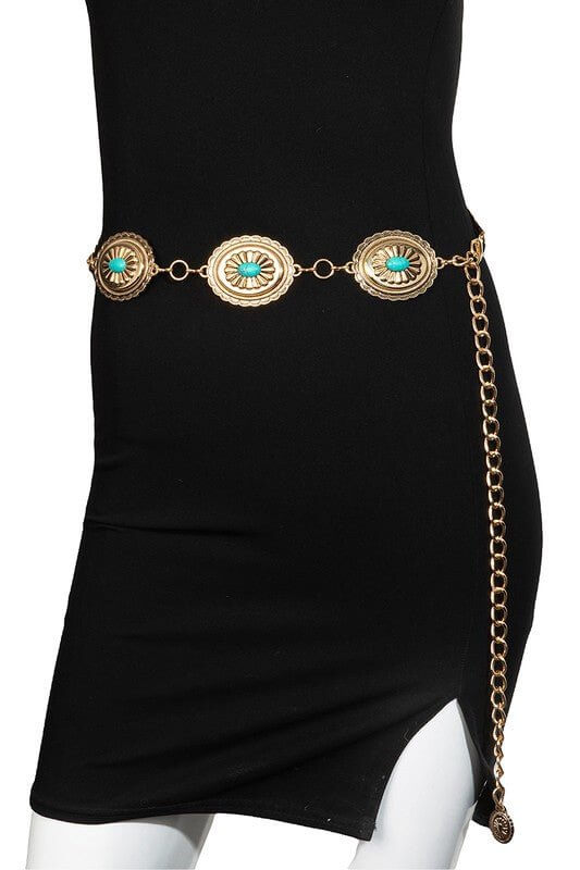 Premium Western Chain Belt - 2 Stylish Colors