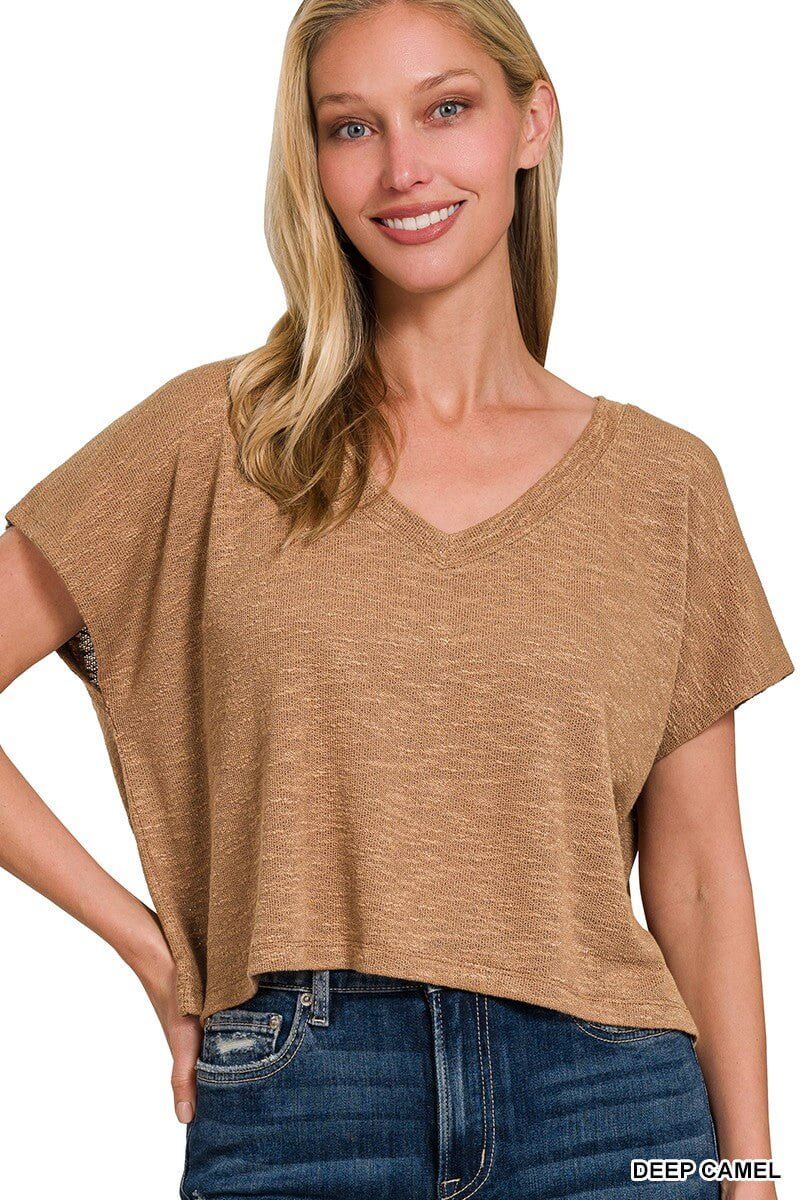 Premium Living for Today Slub Knit Crop Top - 6 Trendy Colors!