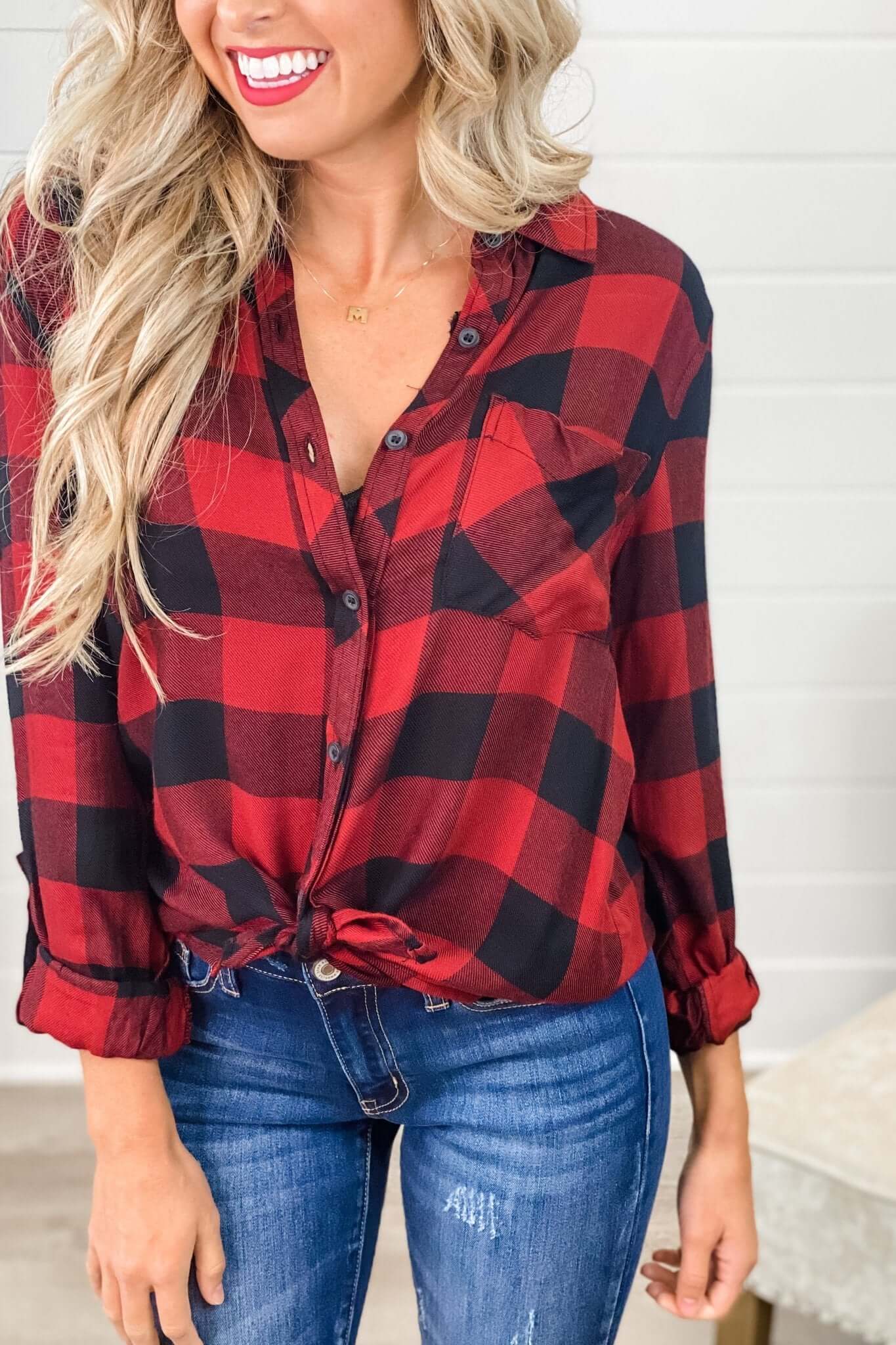 Premium Plaid Top - Ultimate Style in 4 Vibrant Colors