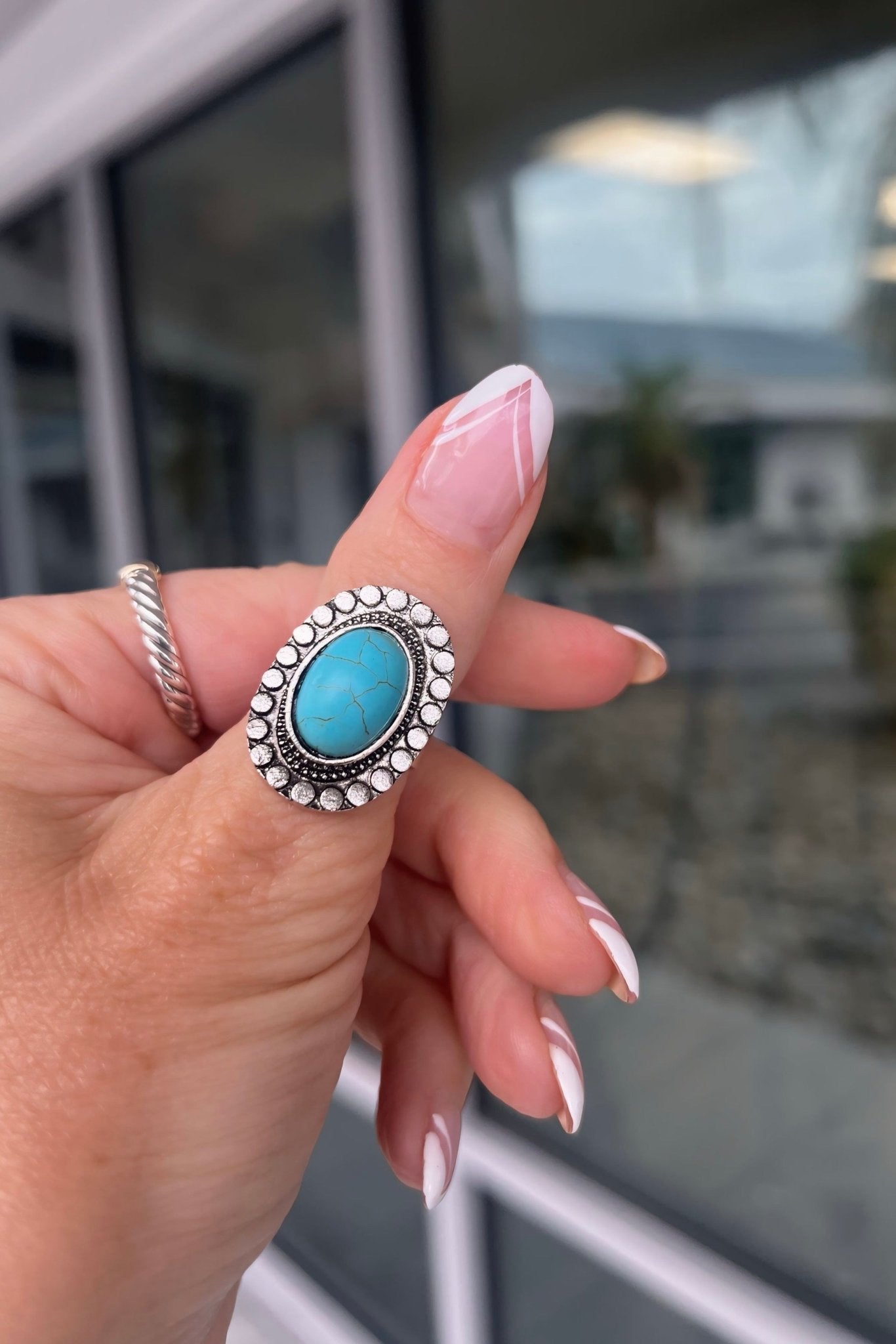 Premium Turquoise Blossom Statement Ring - Ultimate Boho Chic