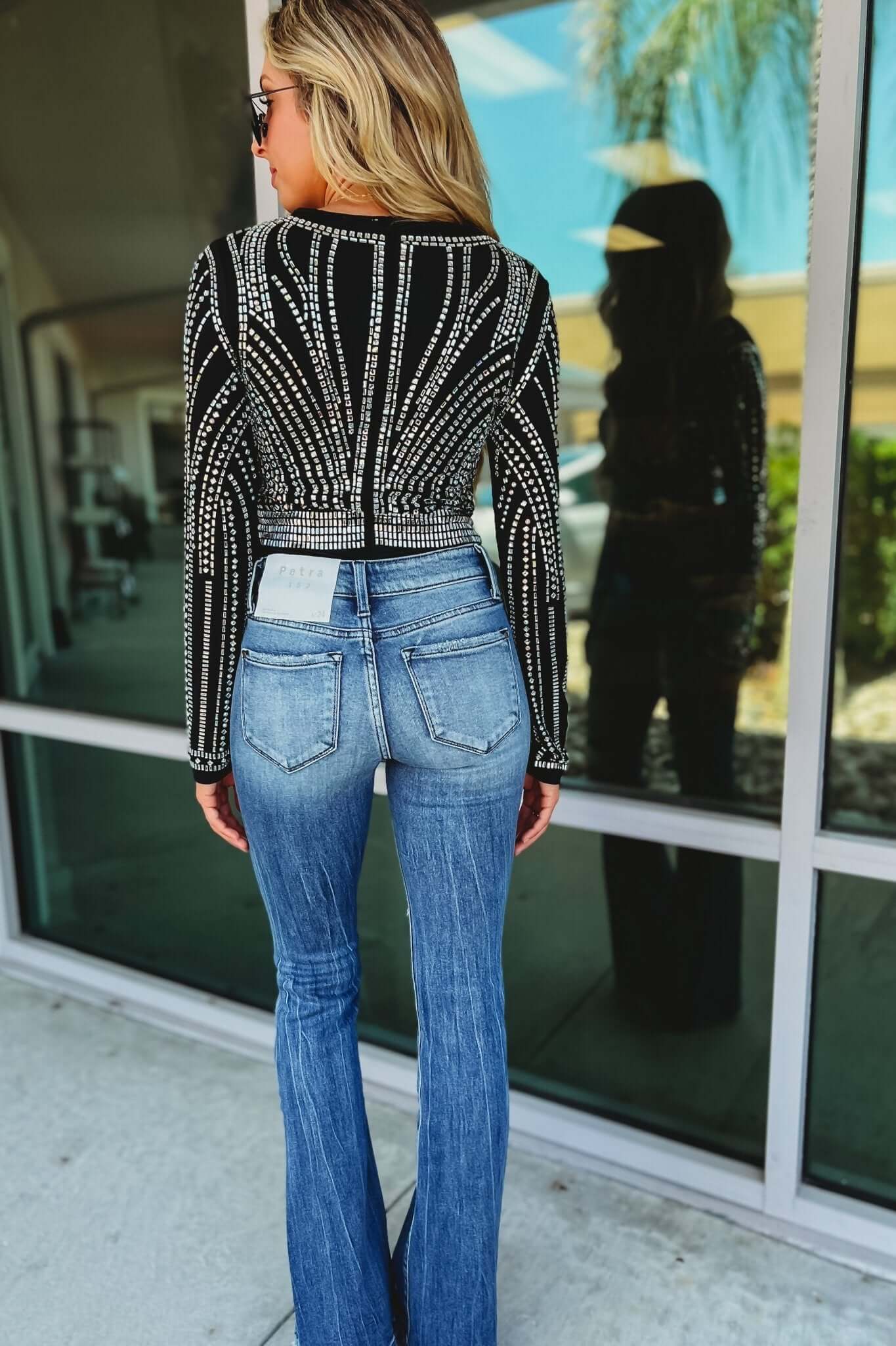 Premium Jewel Black Bodysuit - The Ultimate Fit
