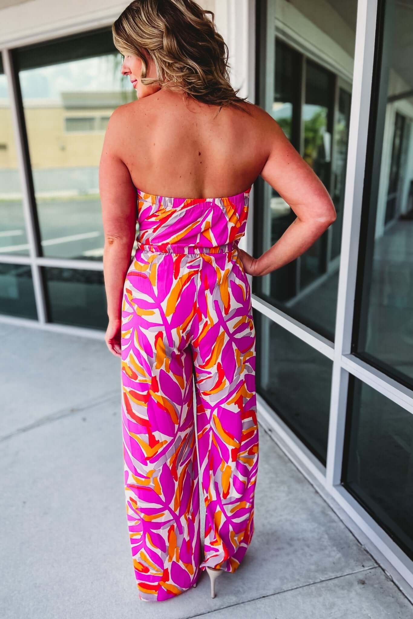 Ultimate Match My Vibes Strapless Jumpsuit