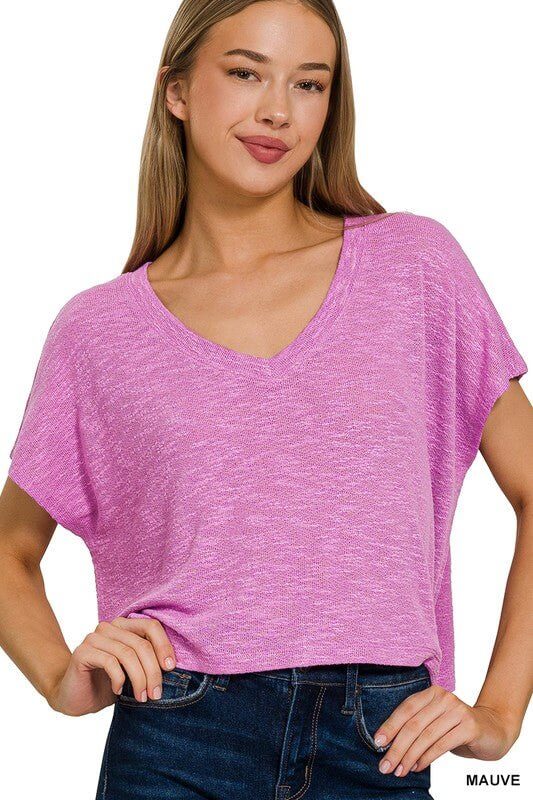 Premium Living for Today Slub Knit Crop Top - 6 Trendy Colors!